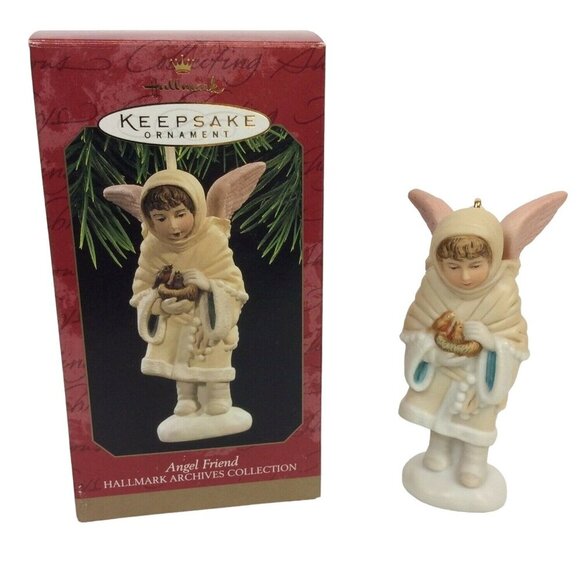 Hallmark Keepsake Ornament Angel Friend Porcelain Archives Collection Box 1997 - Picture 1 of 10